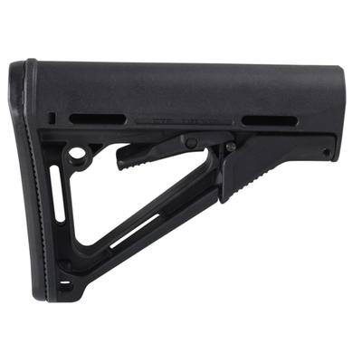 Magpul CTR Mil-Spec AR-15 Carbine Stock With Friction Lock And QD Sling Attachment Points And Rubber Buttpad Polymer Black MAG310-BLK
