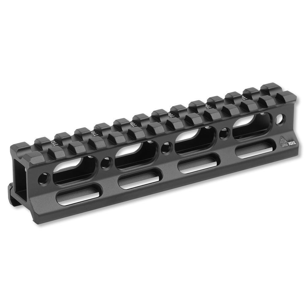 Bullseye North Leapers UTG AR Super Slim Picatinny Riser Mount Slot Black MT RSX L