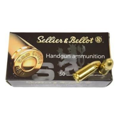 S&B Ammo 9mm 124gr FMJ 310490 - Box of 50