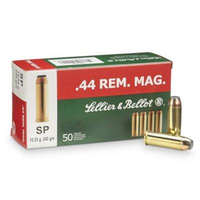 S&B Ammo 44 Magnum 240gr JSP 311402 - Box of 50