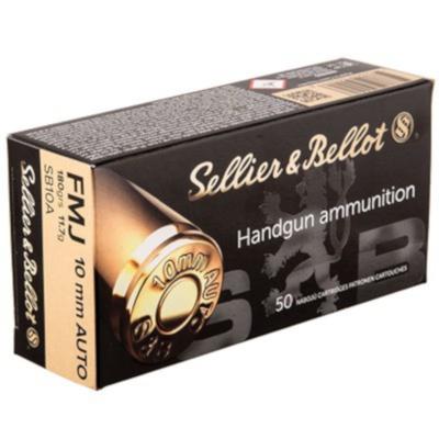 S&B Ammo 10mm Auto 180gr FMJ 312092 - Box of 50