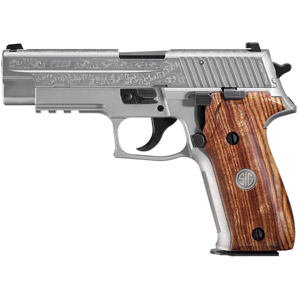 Bullseye North Sig Sauer P Engraved Stainless Semi Auto Pistol Mm