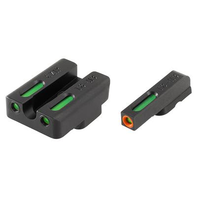 TRUGLO TFX Pro Sight Set CZ 75, 85 Tritium / Fiber Optic Green with Orange Front Dot Outline