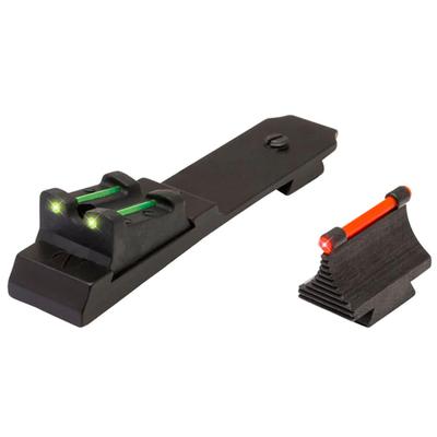 Truglo Sight Set Ruger 10/22 Steel Blue Fiber Optic Green