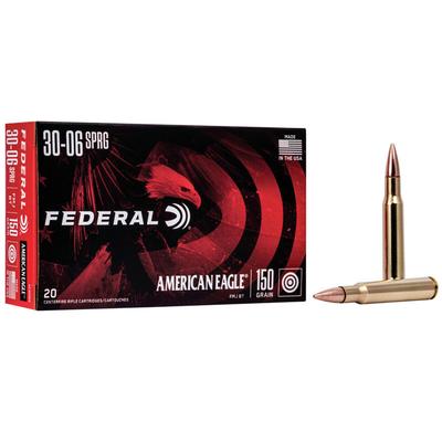 Federal American Eagle .30-06 Springfield 150 Grain FMJ 20 Round Box