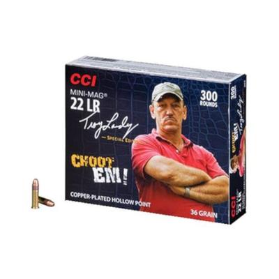 CCI Mini-Mag HV Ammo 22LR Troy Landry Swamp People - Case, 3000 Rounds