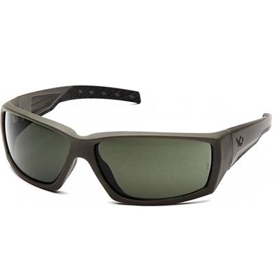 Venture Gear Overwatch Shooting Safety Sunglasses, OD GREEN FRAME/FOREST GRAY ANTI-FOG LENS