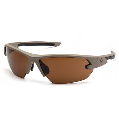 VENTURE GEAR TACTICAL EYEWEAR TAN FRAME/BRONZE ANTI-FOG LENS