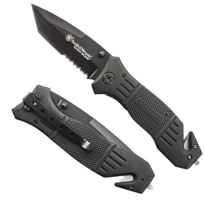 Smith & Wesson Extreme OPS Hunting Knife w/ Black Coated Finish, 8-in