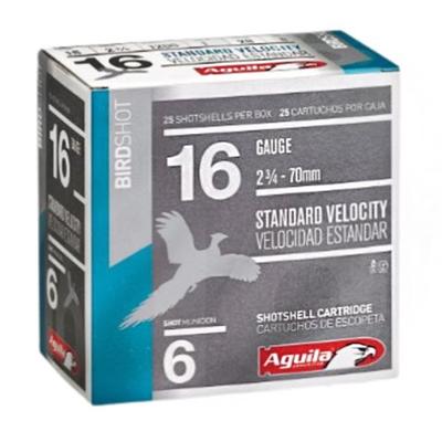 AGUILA 16GA 2- 3/4” 1OZ 1200FPS #6 - box of 25 RD