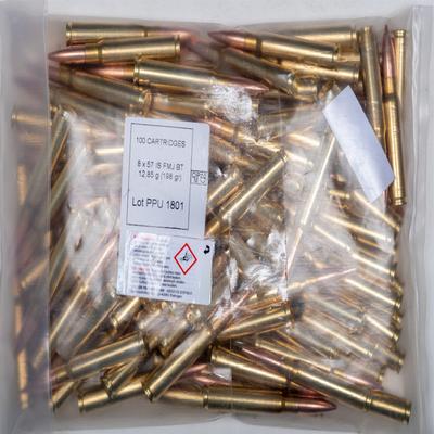  PRVI 8mm Mauser FMJ 198gr 100RDS **BULK**