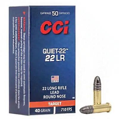 CCI Quiet-22 .22LR 40gr. LRN 500rds - Brick 