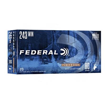  Federal 243 Win 80gr Power-Shok SP