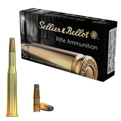 S & B c.6.5x52R 117GR. SP - Brass / Hunting 