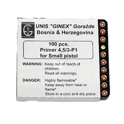 GINEX CPSPISTOL SMALL PISTOL PRIMER, 100 - qty