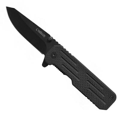 Camillus 19395 Choff Framelock Knife Black Handles 6.25? Titanium Bonded Folding Knife 