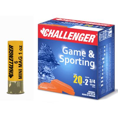 Challenger Ammo 20034 Hi-Brass 2003 Shotshell 20 GA, 2-3/4 in, No. 4, 1 oz, 1330 fps, 25 Rnd per Box