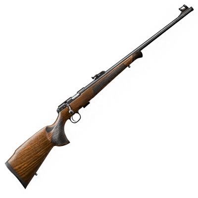 CZ 457 Premium .22LR 24? blued barrel wood stock.