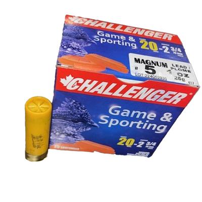 Challenger 20035 - 20ga Hi Velocity 1oz #5 - 25 Rounds