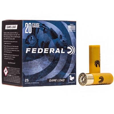 Federal Game Load Upland, 20 Gauge, 8 Shot, 2-3/4 in, 7/8 oz, 1210 fps