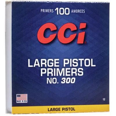 CCI 300 STD LARGE PISTOL PRIMER - 100 Pack