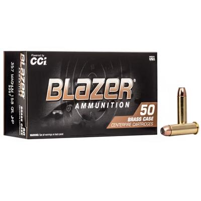 CCI Blazer 357 Mag 158 Gr Jacketed Hollow Point, BOX OF 50