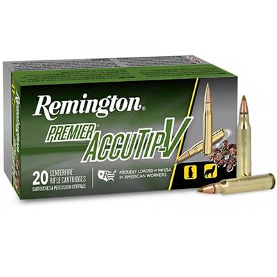 Remington Premier AccuTip-V, 223 Rem, 55 Grain, AccuTip-V, 3240 fps - Box of 20