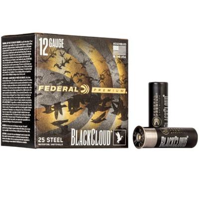 Federal Black Cloud FS Steel, 12 Gauge, BB Shot, 3 in, 1 1/4 oz, 1450 fps - Box of 25 rds 