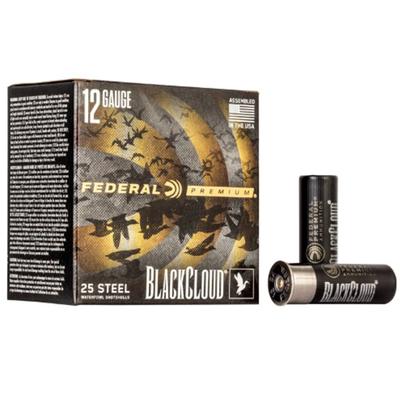 Federal Black Cloud FS Steel, 12 Gauge, 3 Shot, 3 in, 1 1/4 oz, 1450 fps -25 Rds 