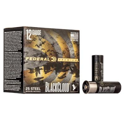 Federal Black Cloud FS Steel, 12 Gauge, 1 Shot, 3 in, 1 1/4 oz, 1450 fps - 25 Rds