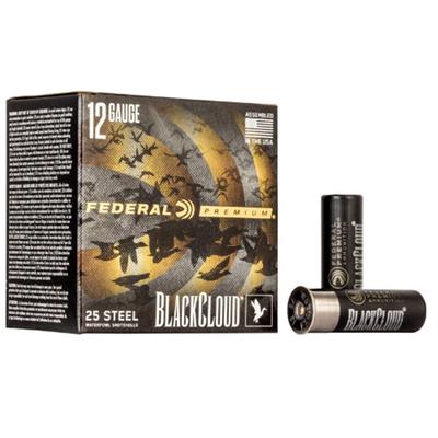 Federal Black Cloud FS Steel, 12 Gauge, 3 Shot, 3 in, 1 1/4 oz, 1450 fps - 25 Shots