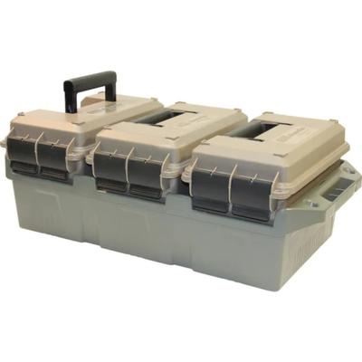 MTM 3-Can Ammo Crate Combo with 50 Caliber Cans Polymer Dark Earth AC3C