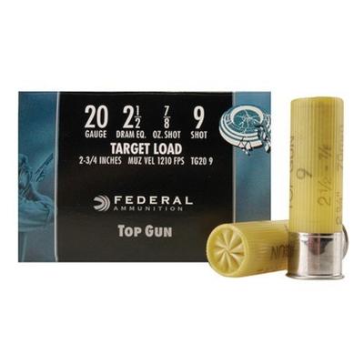 Federal Top Gun Ammo 20 Gauge 2-3/4