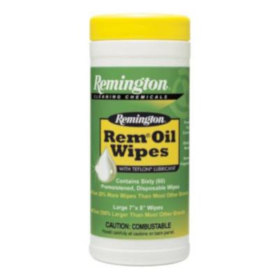 Remington Rem Oil Wipes 7â€³ x 8â€³ (60 Count) 11918