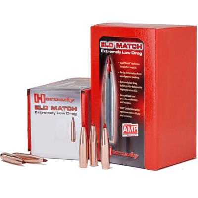 Hornady (QTY 100) ELD Match Projectiles .264/6.5mm Caliber 264 Diameter 120gr ELD Match BT 26175