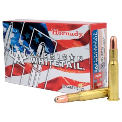 Hornady American Whitetail Ammo 30-30 Winchester 150gr Interlock RN - Box of 20