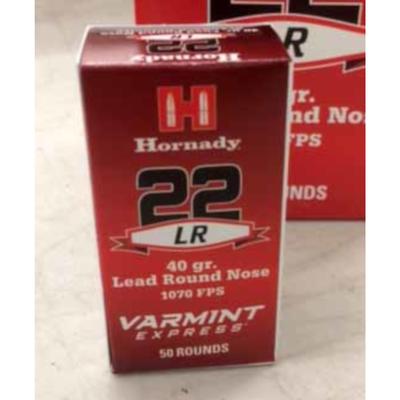 Hornady Varmint Express  Ammo 22LR 40gr LRN - Box of 50