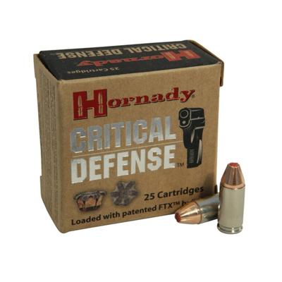 Hornady Critical Defense Ammo 9mm Luger 115gr Flex Tip eXpanding - Box of 25