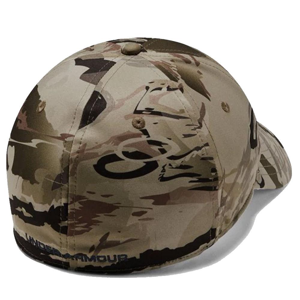 Bullseye North | Under Armour Men's UA Camo Stretch Fit Cap Updated L/XL Barren Camo / Charcoal 